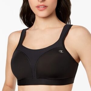Champion Sports Bra 38DD Black CH1602 Full Support for‎ High Impact Activities
